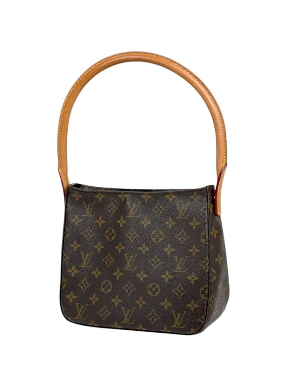 Louis Vuitton Looping MM Shoulder Bag Monogram Brown